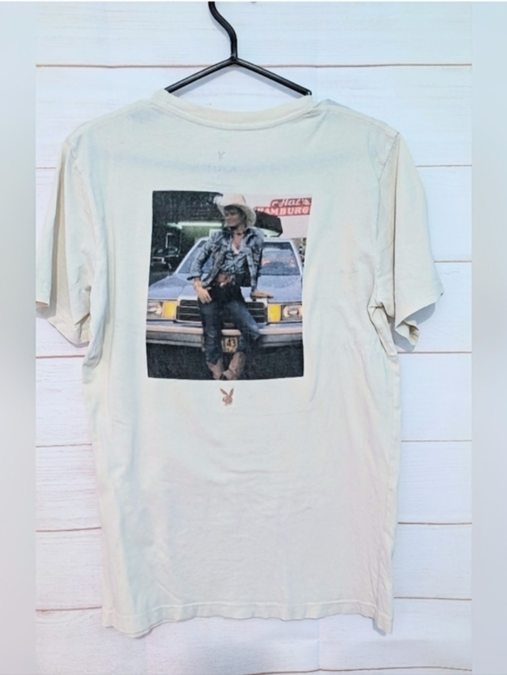 PLAYBOY Off-White Graphic Tee  Size Small